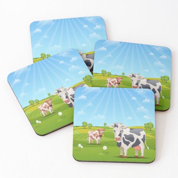 Item preview, Cow Grazing With Tree Metal designed and sold by Ammar-the-goat.