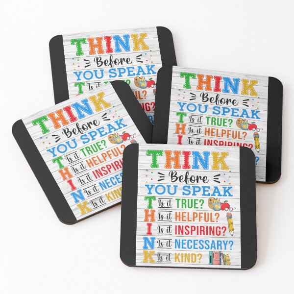 Item preview, Think Before You Speak Classroom Rules Back To School designed and sold by karybaquetu10.
