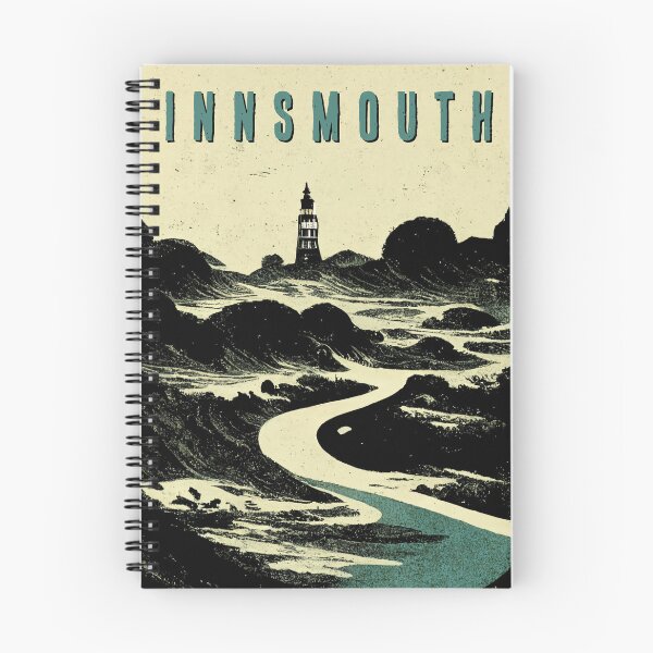 Item preview, Innsmouth. Vintage Lovecraftian Travel Poster designed and sold by Wavesbender.