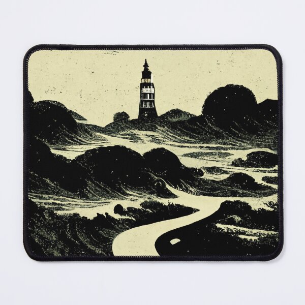 Item preview, Innsmouth. Vintage Lovecraftian Travel Poster designed and sold by Wavesbender.
