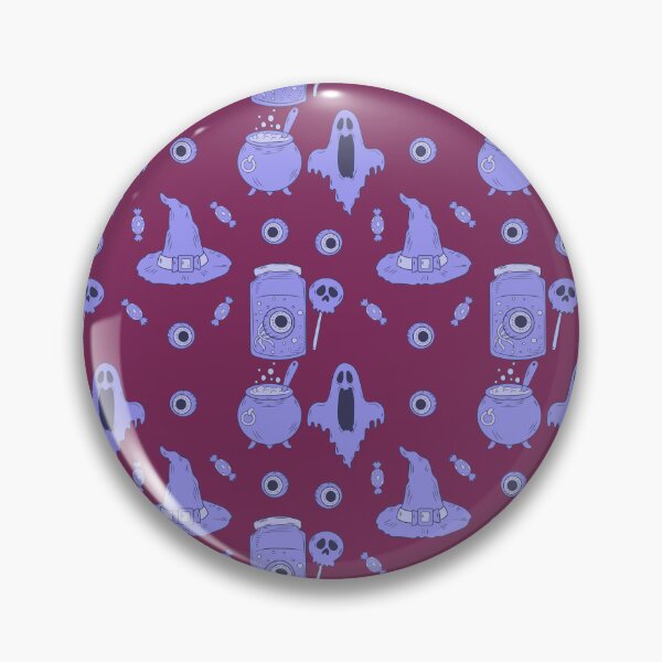 Item preview, Incredible creepy Halloween pattern with a pink background to always carry the spirit of Autumn with you designed and sold by Patternschidos.