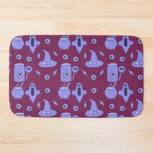 Item preview, Incredible creepy Halloween pattern with a pink background to always carry the spirit of Autumn with you designed and sold by Patternschidos.