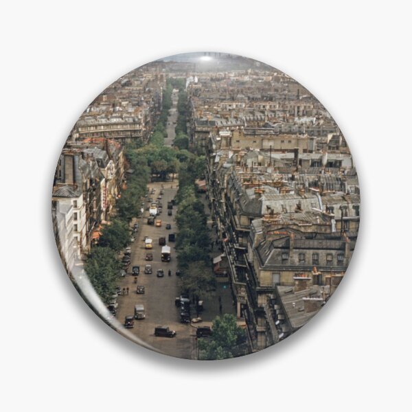 Item preview, 1950s - Aerial View of Paris with Residential Areas and a Tree Lined Avenue, France designed and sold by thatwaslife.