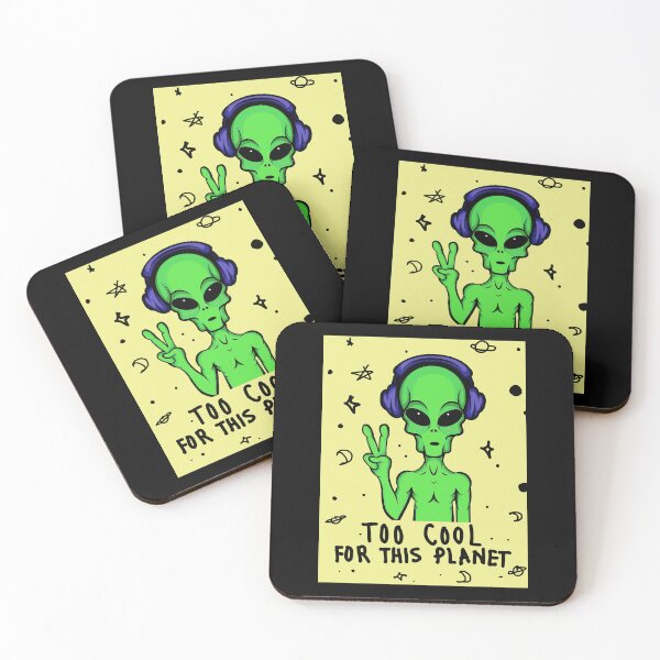 Item preview, Too Cool For This Planet Alien designed and sold by jongcovitza.