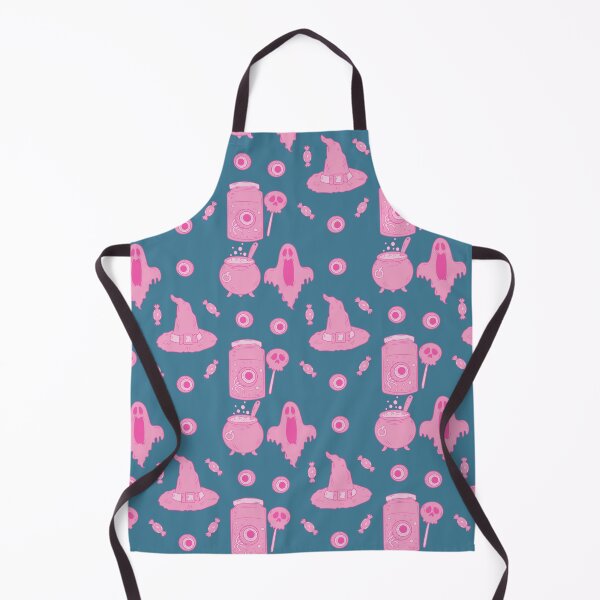 Item preview, Incredible creepy Halloween pattern with a blue background to always carry the spirit of Autumn with you designed and sold by Patternschidos.