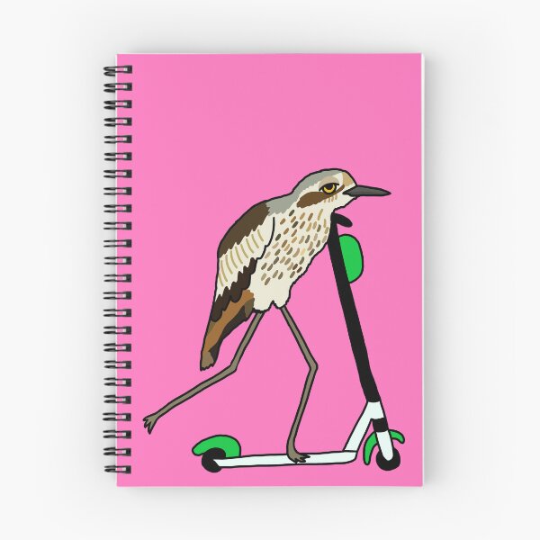 Item preview, Bush-stone Curlew on a Scooter Pink designed and sold by Digitaldingo.