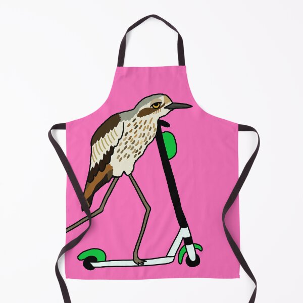 Item preview, Bush-stone Curlew on a Scooter Pink designed and sold by Digitaldingo.