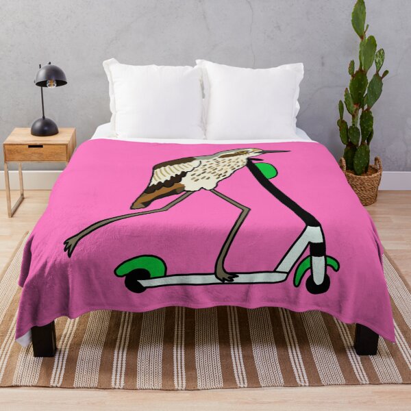 Item preview, Bush-stone Curlew on a Scooter Pink designed and sold by Digitaldingo.