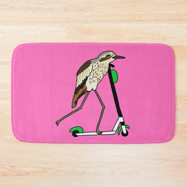 Item preview, Bush-stone Curlew on a Scooter Pink designed and sold by Digitaldingo.