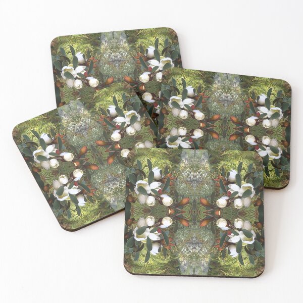 Item preview, Ancient Emerald Ferns Greet Magnolia Blooms designed and sold by RoseAromas.
