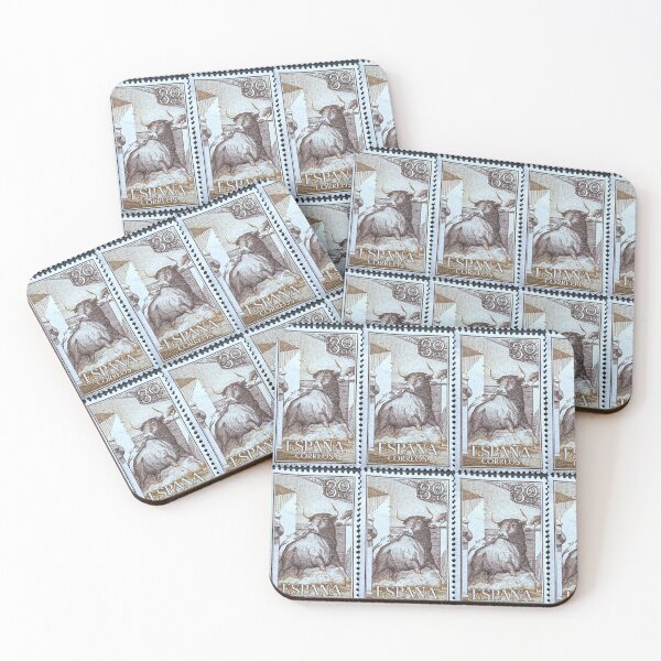 Item preview, Spanish Bull Vintage Postage Stamp designed and sold by Factory57.