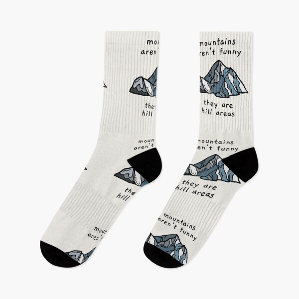 Item preview, mountains aren't funny pun designed and sold by AprilCreations.