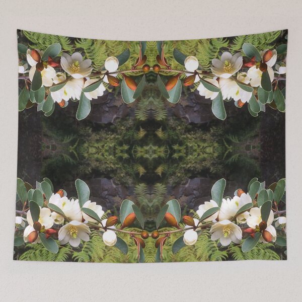 Item preview, Ancient Emerald Ferns Greet Magnolia Blooms designed and sold by RoseAromas.