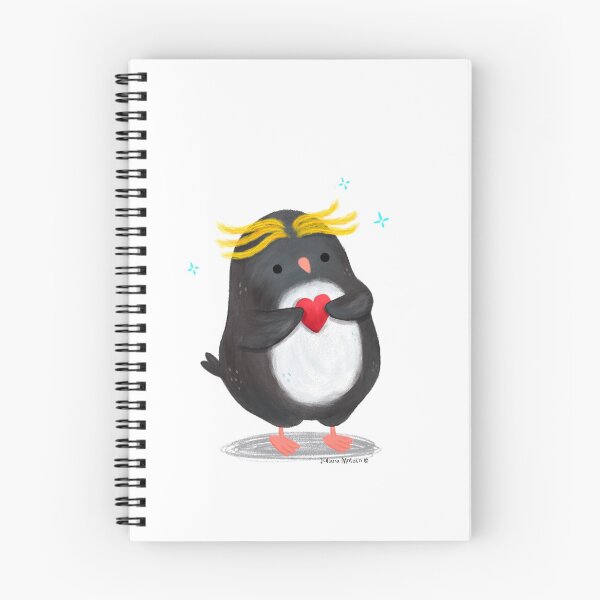 Item preview, Macaroni Penguin with a heart designed and sold by julianamotzko.