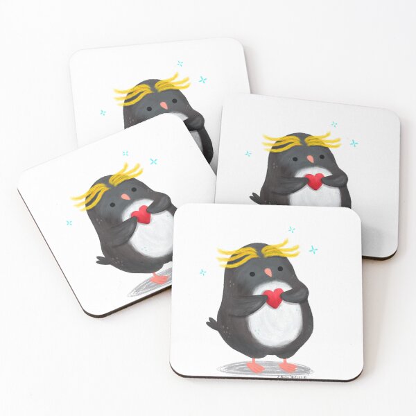 Item preview, Macaroni Penguin with a heart designed and sold by julianamotzko.