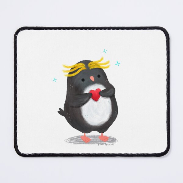Item preview, Macaroni Penguin with a heart designed and sold by julianamotzko.