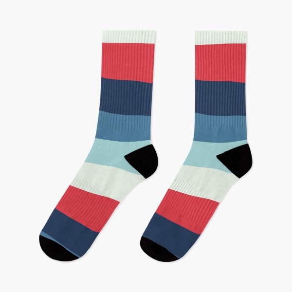 Item preview, Blue Red tones stripes pattern designed and sold by PlusAdore.