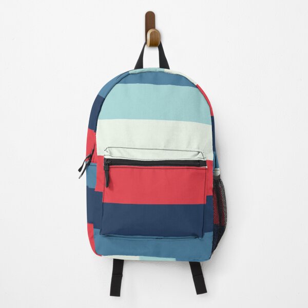 Item preview, Blue Red tones stripes pattern designed and sold by PlusAdore.