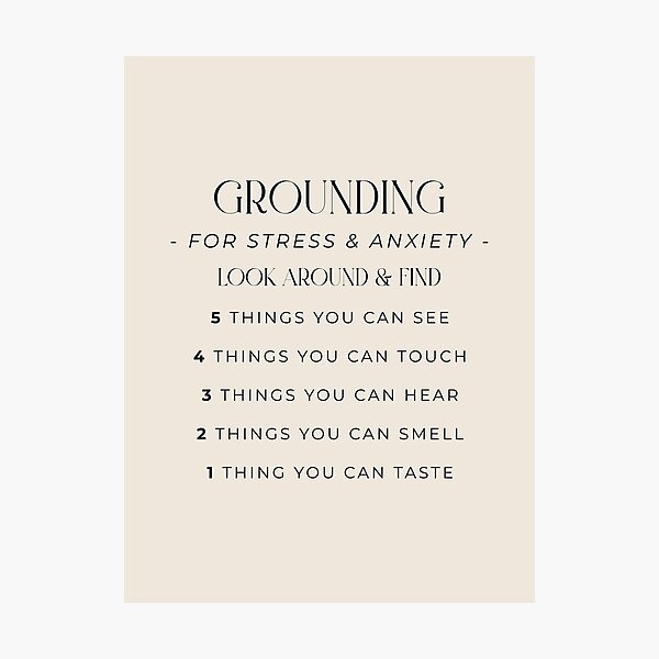 Item preview, Grounding for Stress + Anxiety | Sand Beige designed and sold by KindToYourMind.