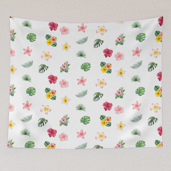 Item preview, Watercolor Tropical Flowers and Leaves designed and sold by silviaol.