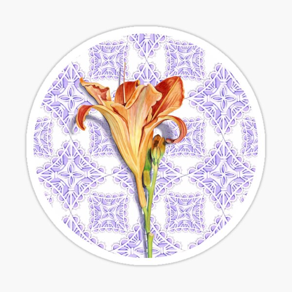 Daylily Lace Sticker