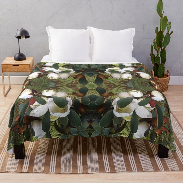 Item preview, Ancient Emerald Ferns Greet Magnolia Blooms designed and sold by RoseAromas.