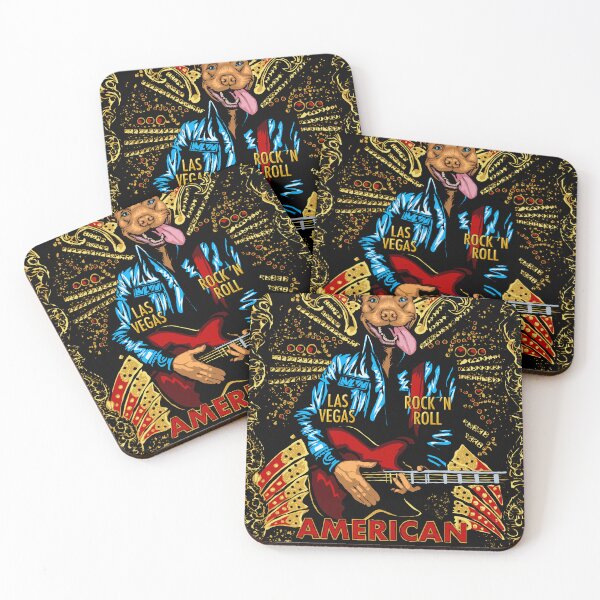 Item preview, American Pit Bull Terrier Rock and Roll designed and sold by StudioAnnaVi.