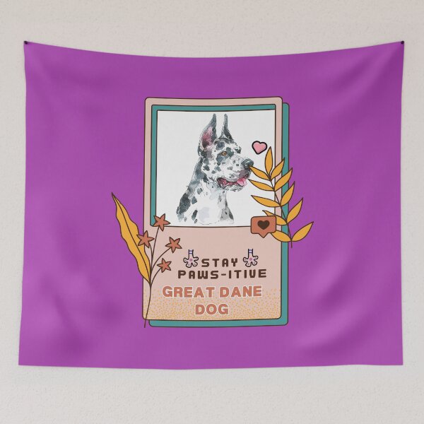 Item preview, Great Dane Watercolor Drawing Dog Breed | Stay Paws-itive Dog Series -192 designed and sold by PetinHeart.