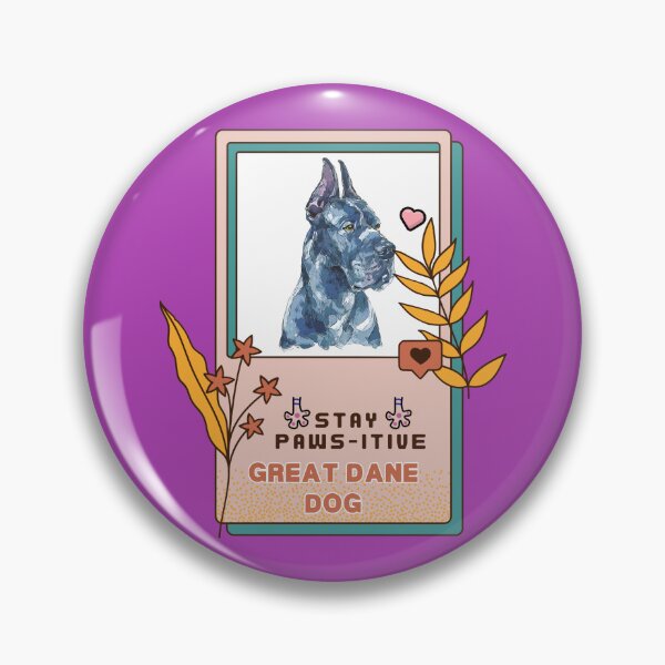 Item preview, Great Dane Watercolor Drawing Dog Breed | Stay Paws-itive Dog Series -193 designed and sold by PetinHeart.