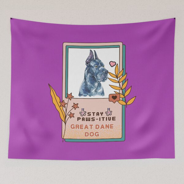 Item preview, Great Dane Watercolor Drawing Dog Breed | Stay Paws-itive Dog Series -193 designed and sold by PetinHeart.