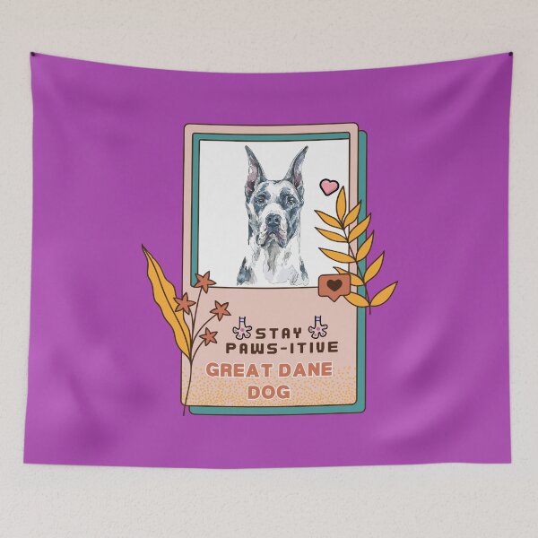 Item preview, Great Dane Watercolor Drawing Dog Breed | Stay Paws-itive Dog Series -195 designed and sold by PetinHeart.