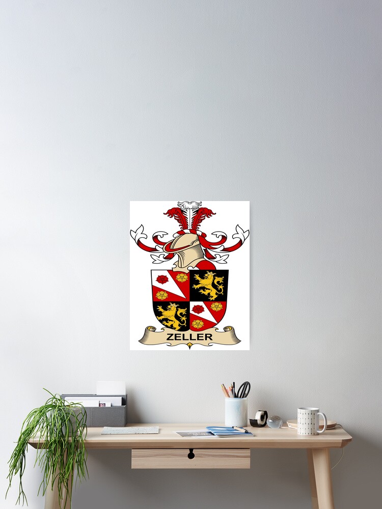 Thumbnail 2 of 3, Poster, Zeller (de Rostenberg) designed and sold by HaroldHeraldry.