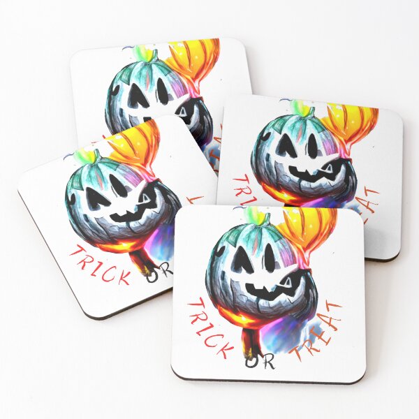 Item preview, trick or treat-Cute colorful Pumpkin Head designed and sold by zheworkstudio.