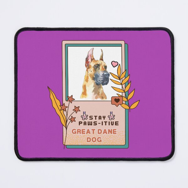 Item preview, Great Dane Watercolor Drawing Dog Breed | Stay Paws-itive Dog Series -200 designed and sold by PetinHeart.