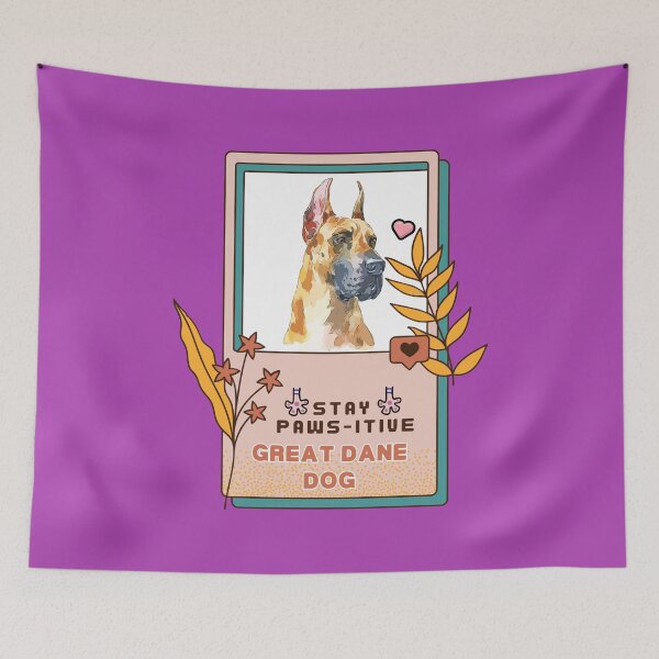 Item preview, Great Dane Watercolor Drawing Dog Breed | Stay Paws-itive Dog Series -200 designed and sold by PetinHeart.