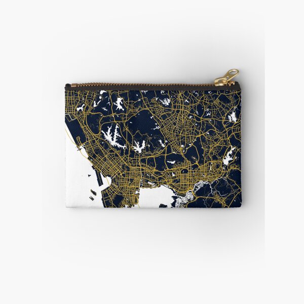 Item preview, Shenzhen City Map of China - Gold Art Deco designed and sold by deMAP.