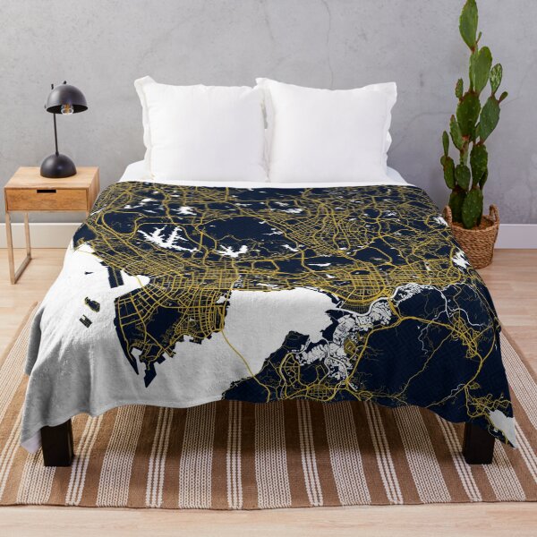 Item preview, Shenzhen City Map of China - Gold Art Deco designed and sold by deMAP.