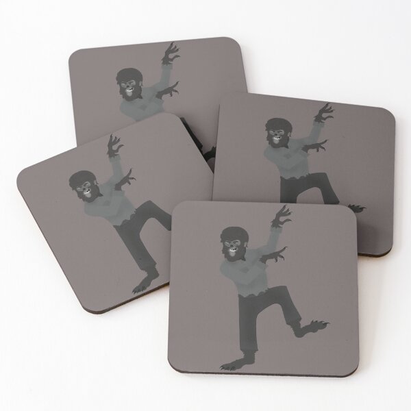 Item preview, B&W Universal Wolfman doing the Thriller designed and sold by TeeJayEdwrds.