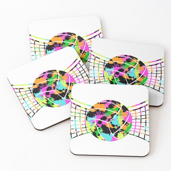 Item preview, Volleyball 80's Inspired Tie Dye Paint Splash  designed and sold by AubrieBea.