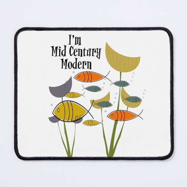 Item preview, I'm Mid Century Modern Swimming Fish Atomic Era designed and sold by Itaya Art.