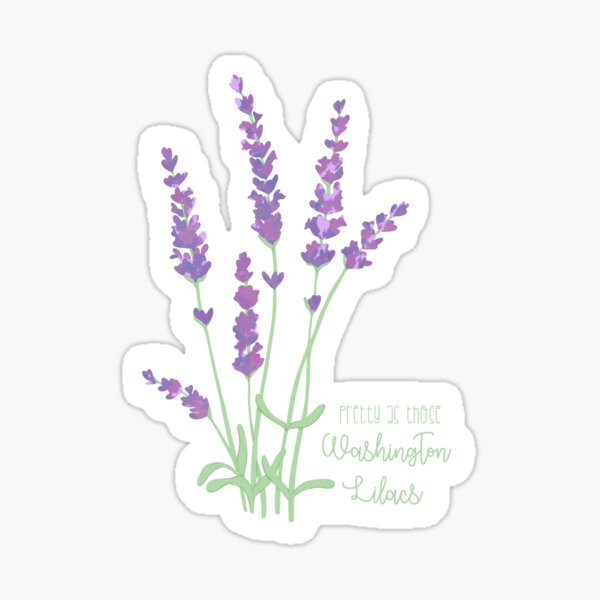 "Washington Lilacs - Zach Bryan " Sticker for Sale by Mikayla8110