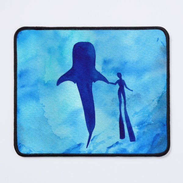 Item preview, Girl swimming with whale shark designed and sold by BeefStroganof.