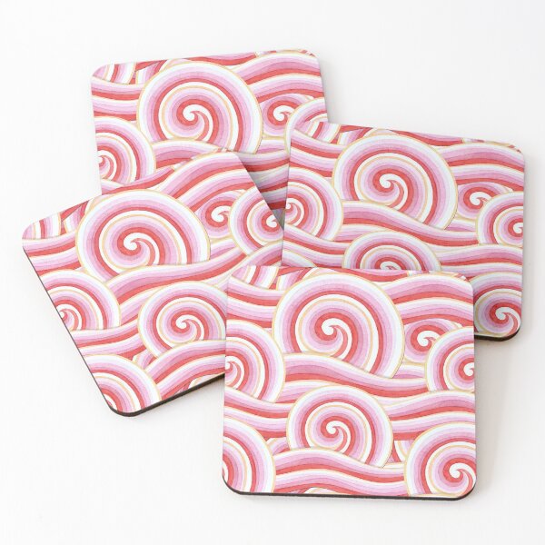 Item preview, Red Auspicious Waves designed and sold by PatriciaSheaDesigns.