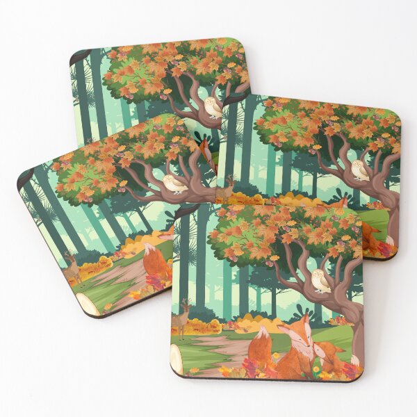 Item preview, Fall animals in the forest designed and sold by JDreaming.