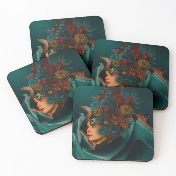 Item preview, Floral Imagining in Teal designed and sold by KarynPDesigns.
