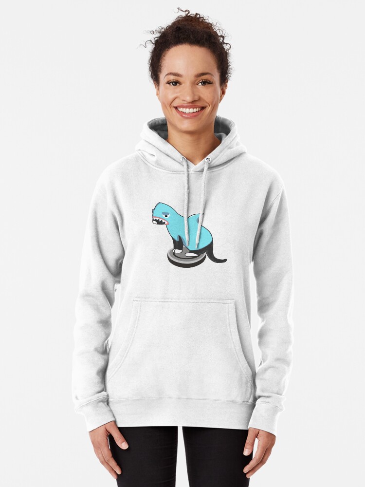 Pocke Women's Shark Mouth Print Hoodie