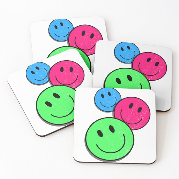 Item preview, Triple Classic Colorful Retro Smiley Happy Face Crayón designed and sold by SundaySoup.