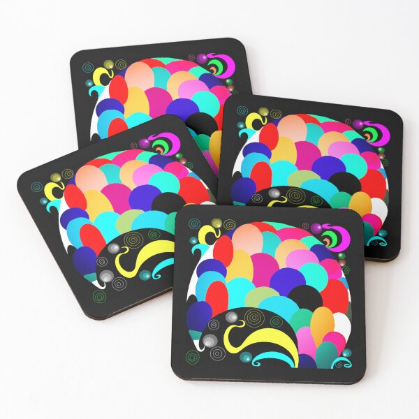 Item preview, colorful waves  designed and sold by Shirley cute art .