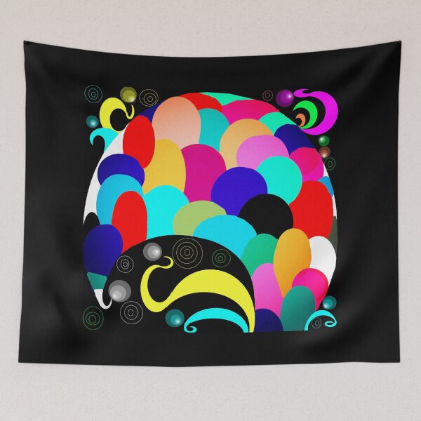 Item preview, colorful waves  designed and sold by Shirley cute art .