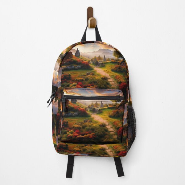 Item preview, Mythical beautiful   town and mountain landscape designed and sold by TeeARTHY.